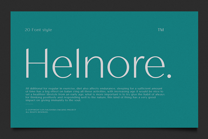 Helnore Font