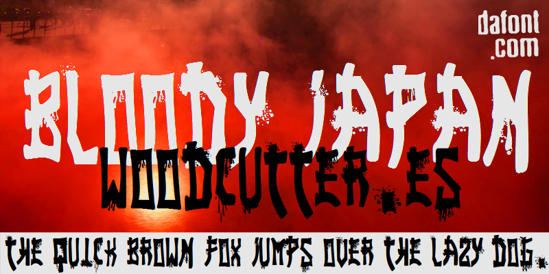 Bloody Japan Font