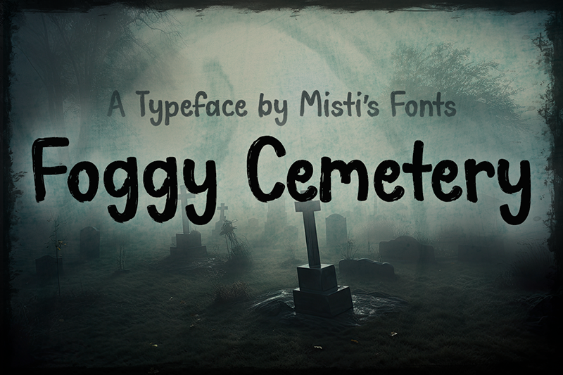 Foggy Cemetery Font