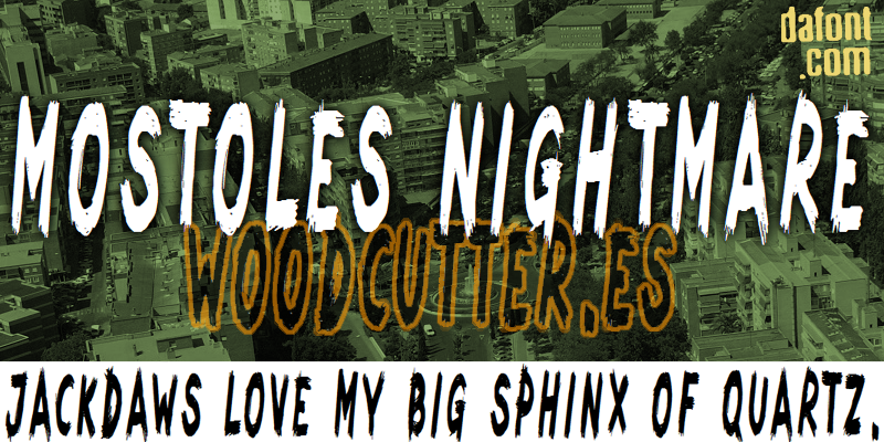 Mostoles Nightmare Font