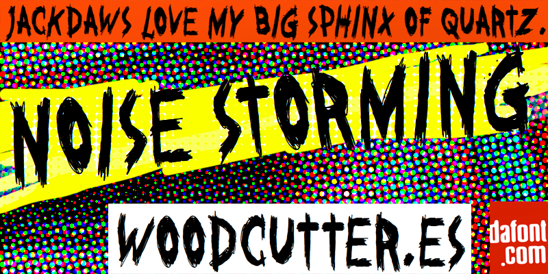 Noise Storming Font