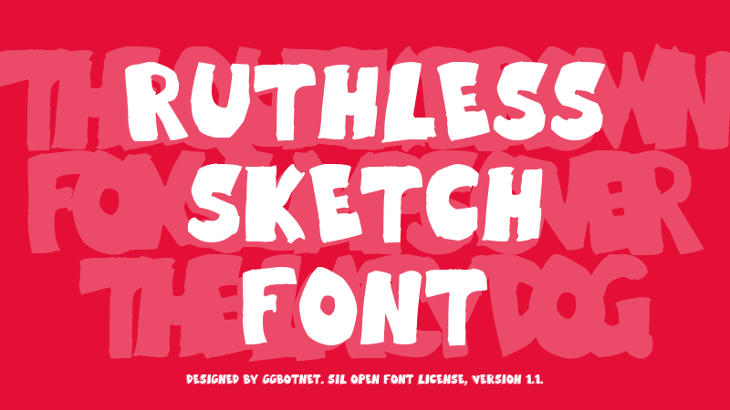 Ruthless Sketch Font