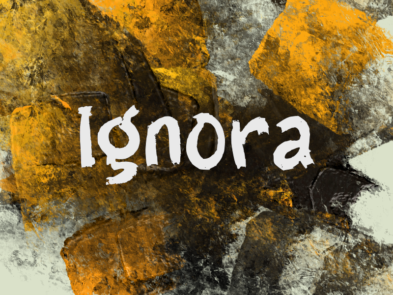 i Ignora Font