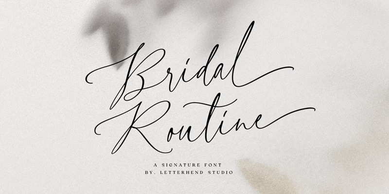 Bridal Routine Font