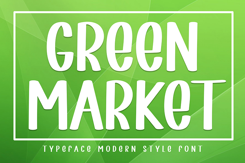 Green Market Font