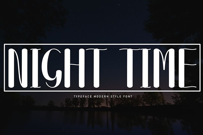 Night Time Font