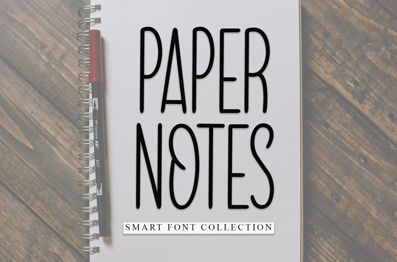 Paper Notes Font