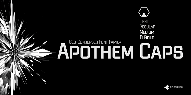 Apothem Caps Font