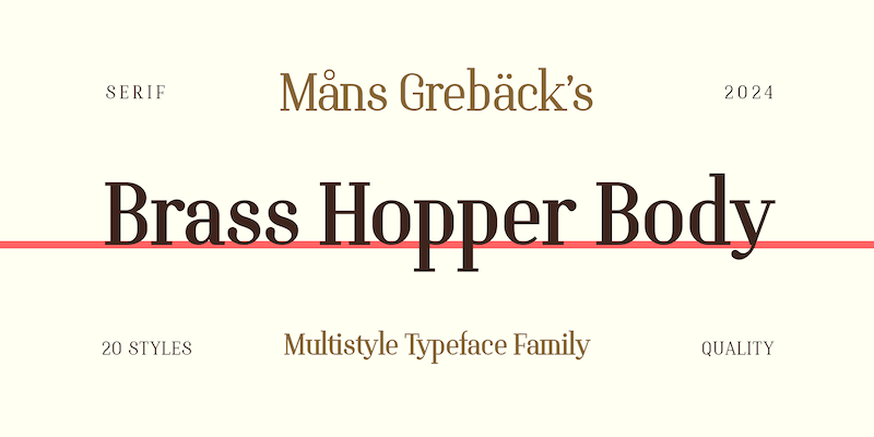 Brass Hopper Body Font