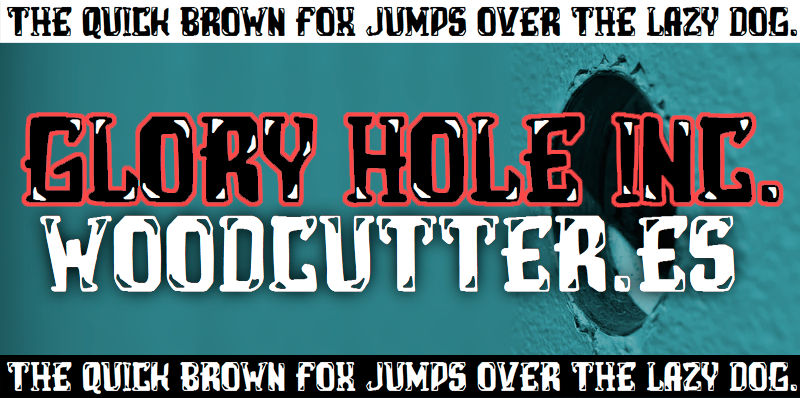 Glory Hole Inc Font