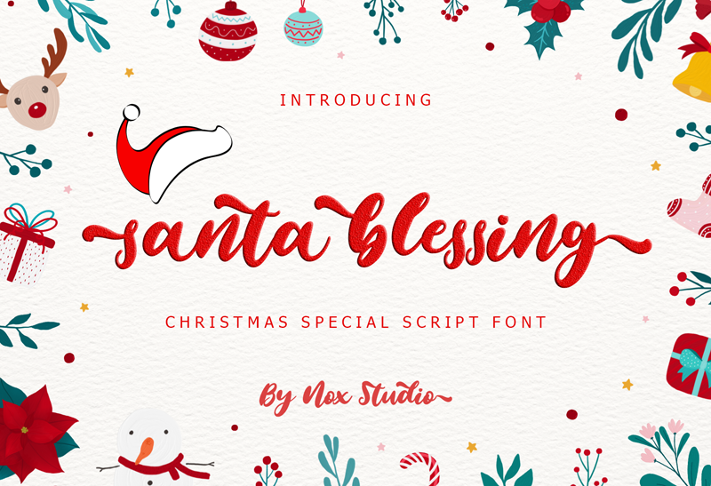 Santa Blessing Script Font