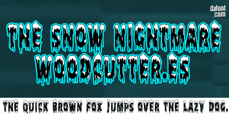 The Snow Nightmare Font