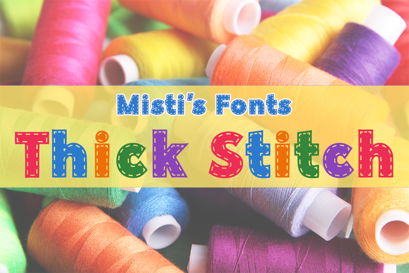 Thick Stitch Font
