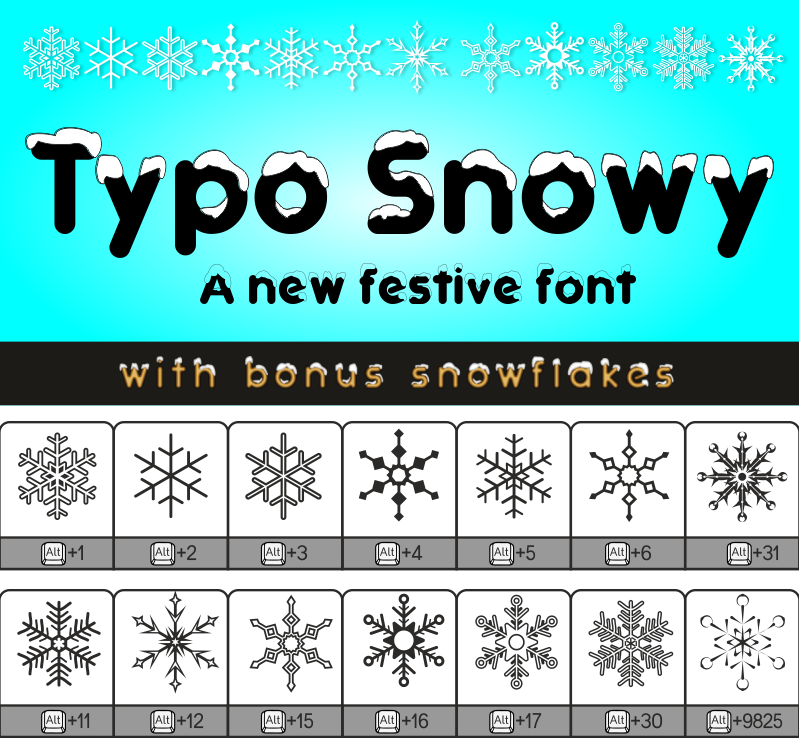 Typo Snowy Font