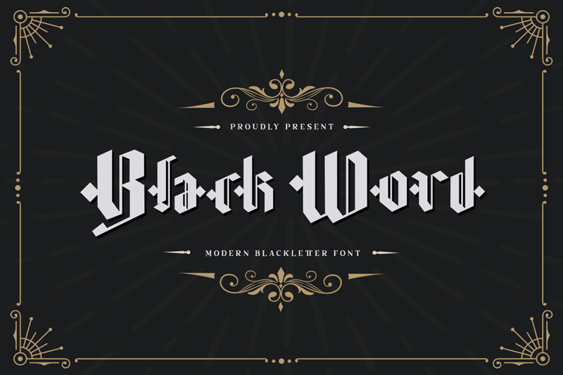 Black Word Font