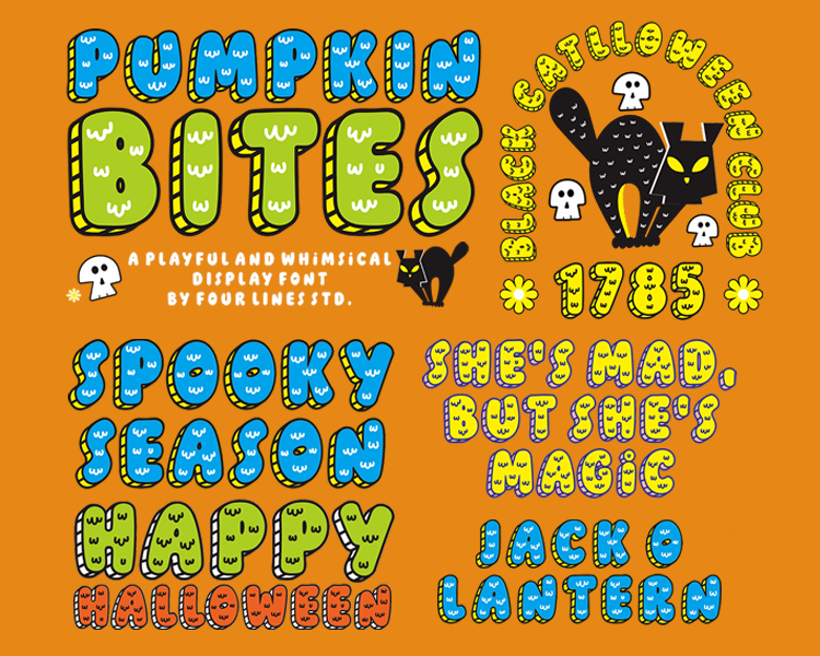 Pumpkin Bites Font