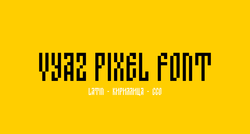 Vyaz Pixel Font