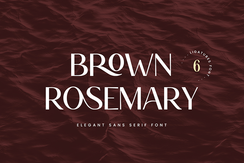 Brown Rosemary Font