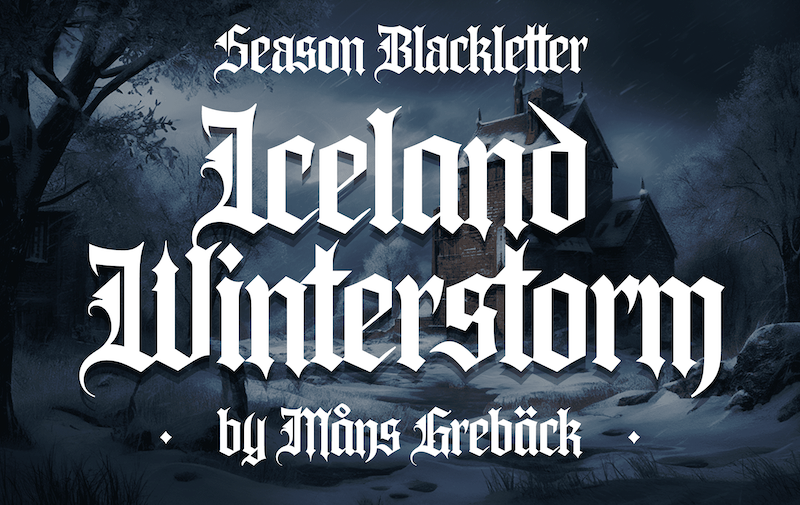 Iceland Winterstorm Font