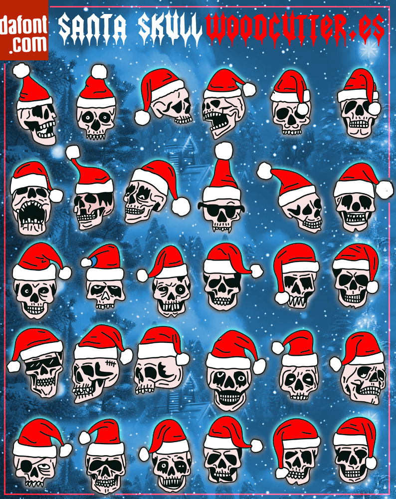 Santa Skull Font