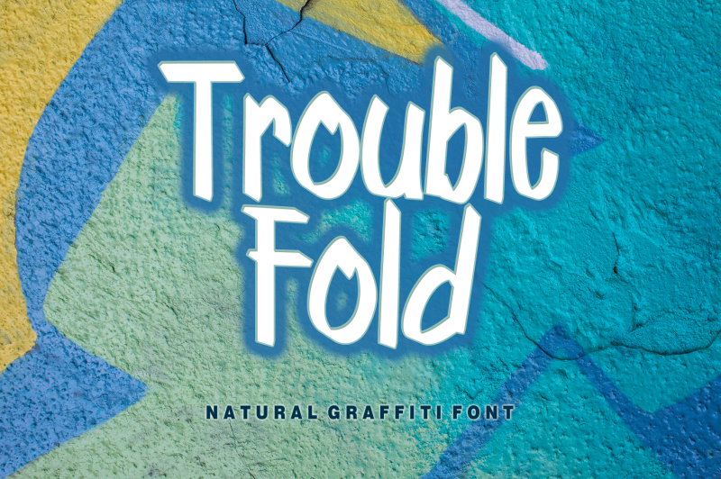 Trouble Fold Font