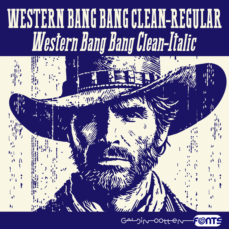 Western Bang Bang Clean Font