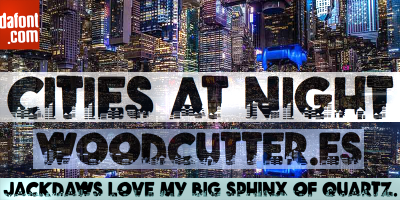 Cities at Night Font