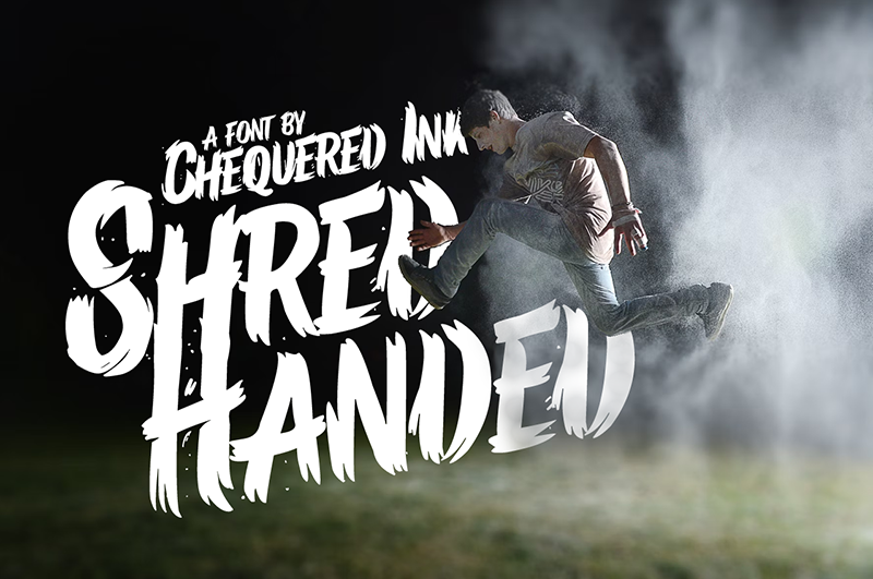 Shred Handed Font