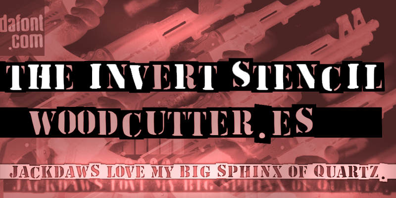 The Invert Stencil Font