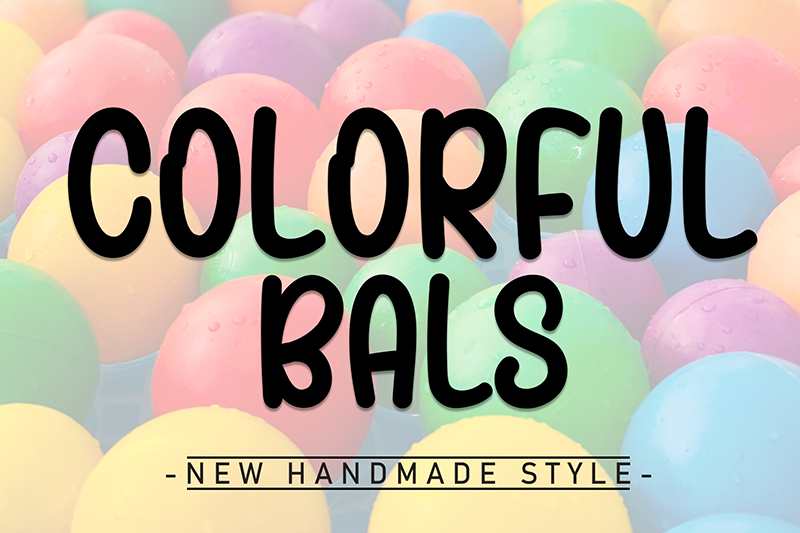 Colorful Balls Font