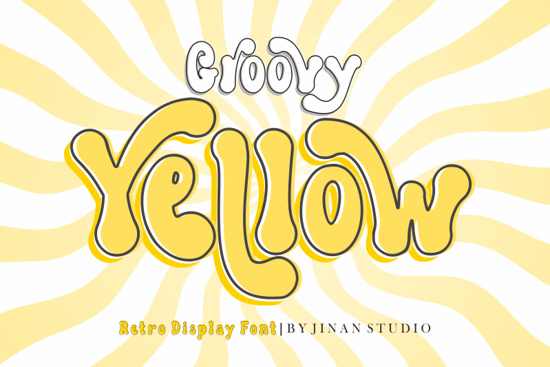 Groovy Yellow Font