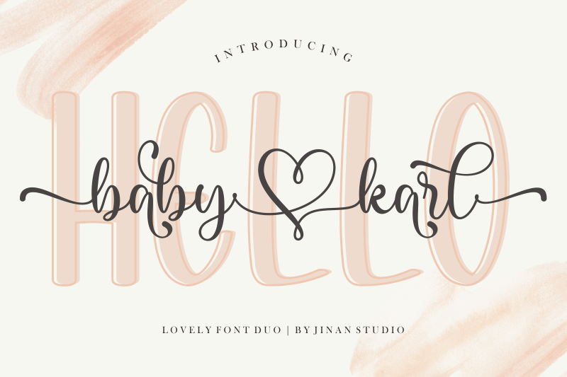 Hello Baby Karl Script Font
