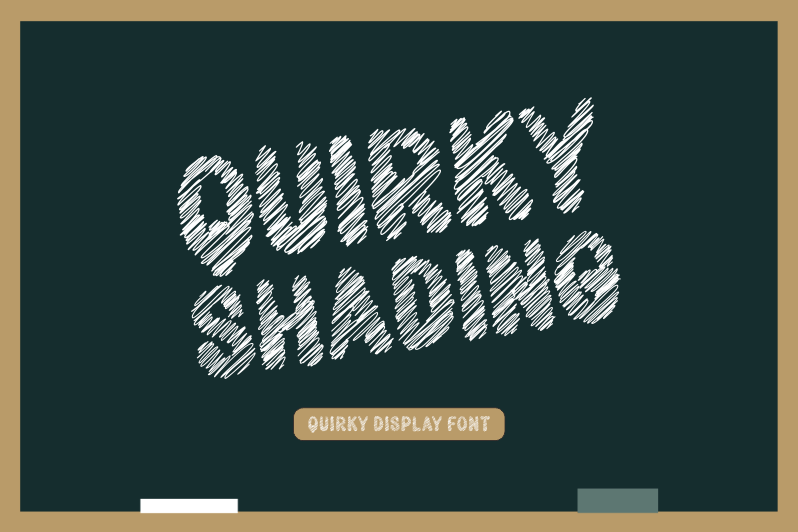 Quirky Shading Font