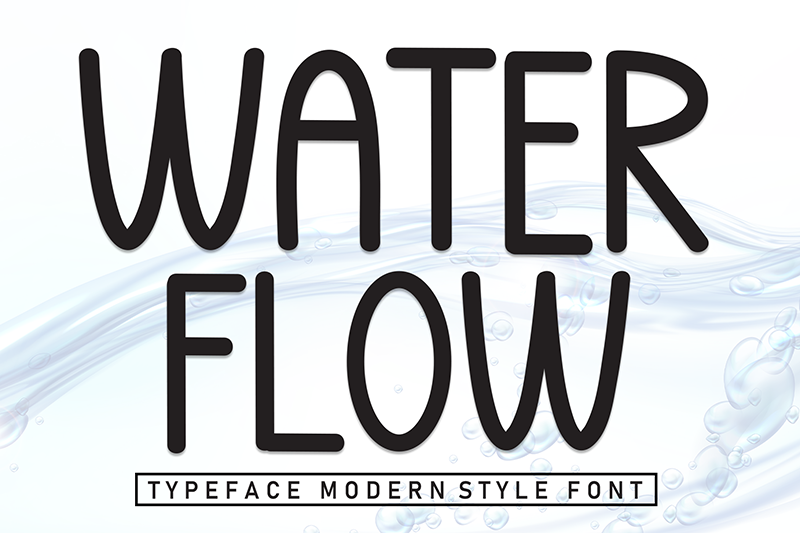 Water Flow Font
