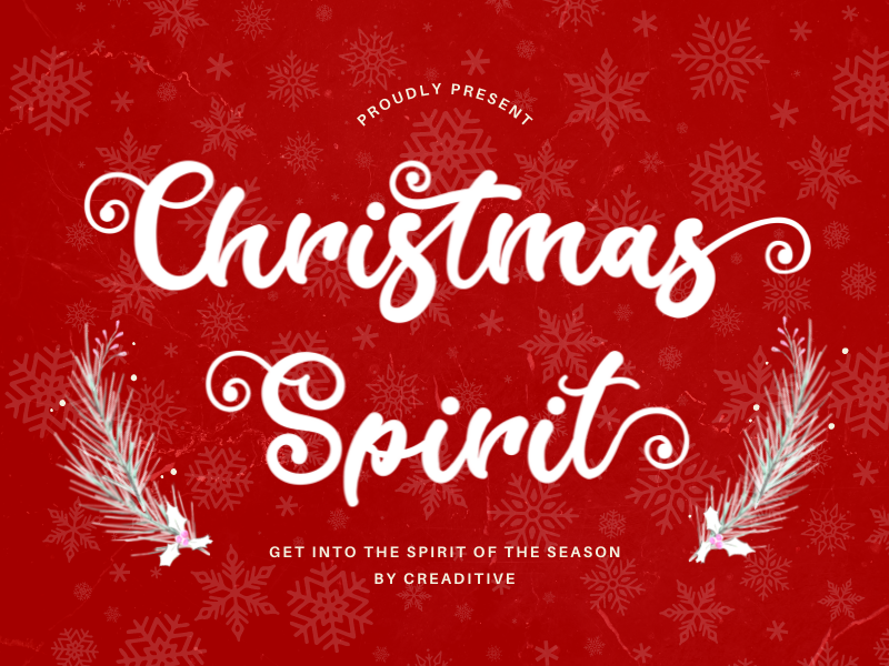 Christmas Spirit Font