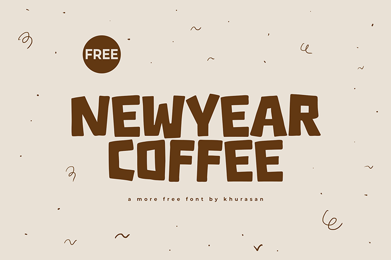 Newyear Coffee Font