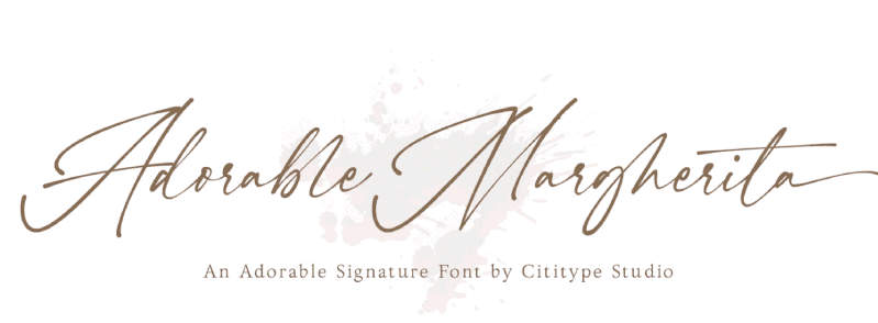 Adorable Margherita Script Font