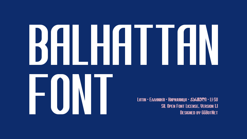 Balhattan Font