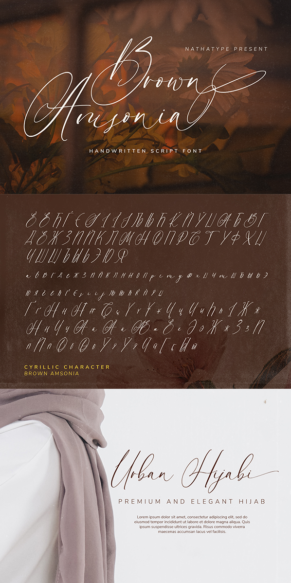 Brown Amsonia Font