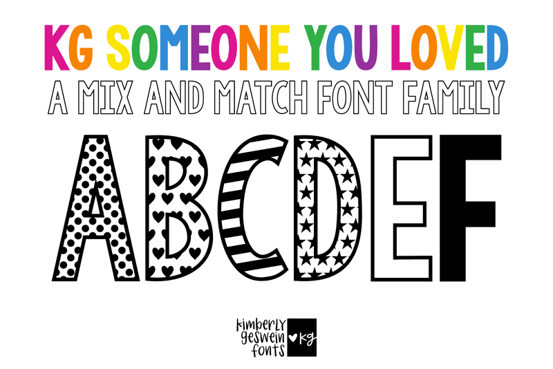 KG Someone You Loved Font