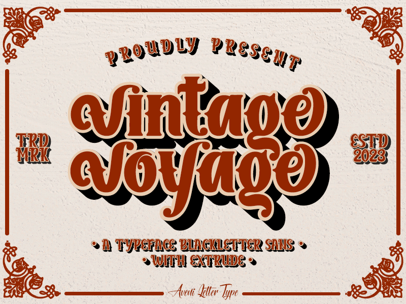 Vintage Voyage Font