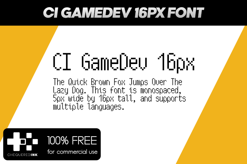 CI GameDev Font