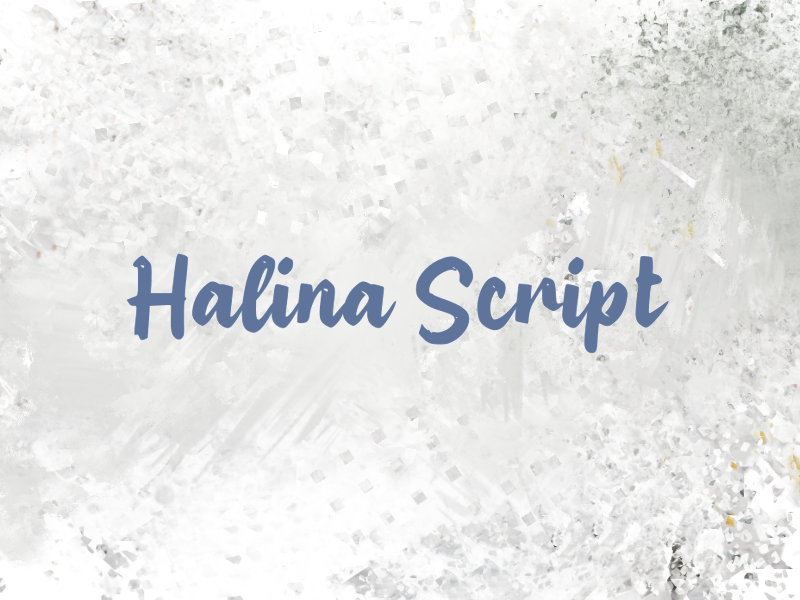 h Halina Script Font