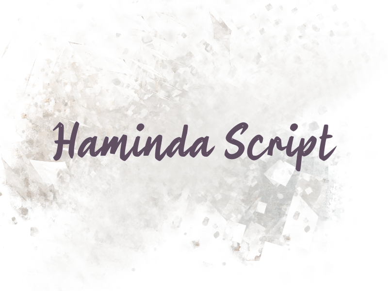 h Haminda Script Font