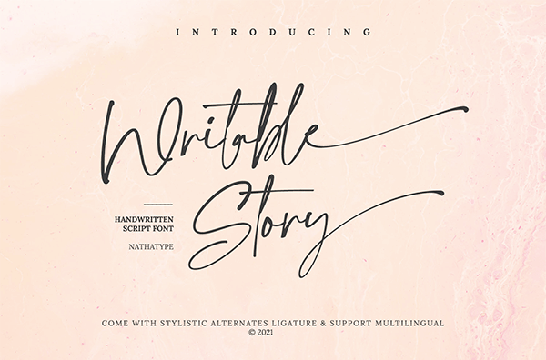 Writable Story Font