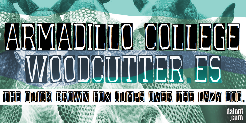 Armadillo College Font