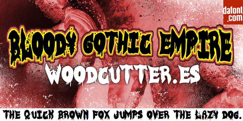 Bloody Gothic Empire Font