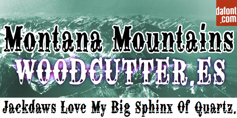 Montana Mountains Font