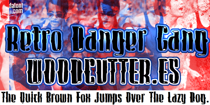 Retro Danger Gang Font