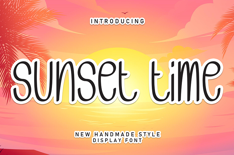 Sunset Time Font